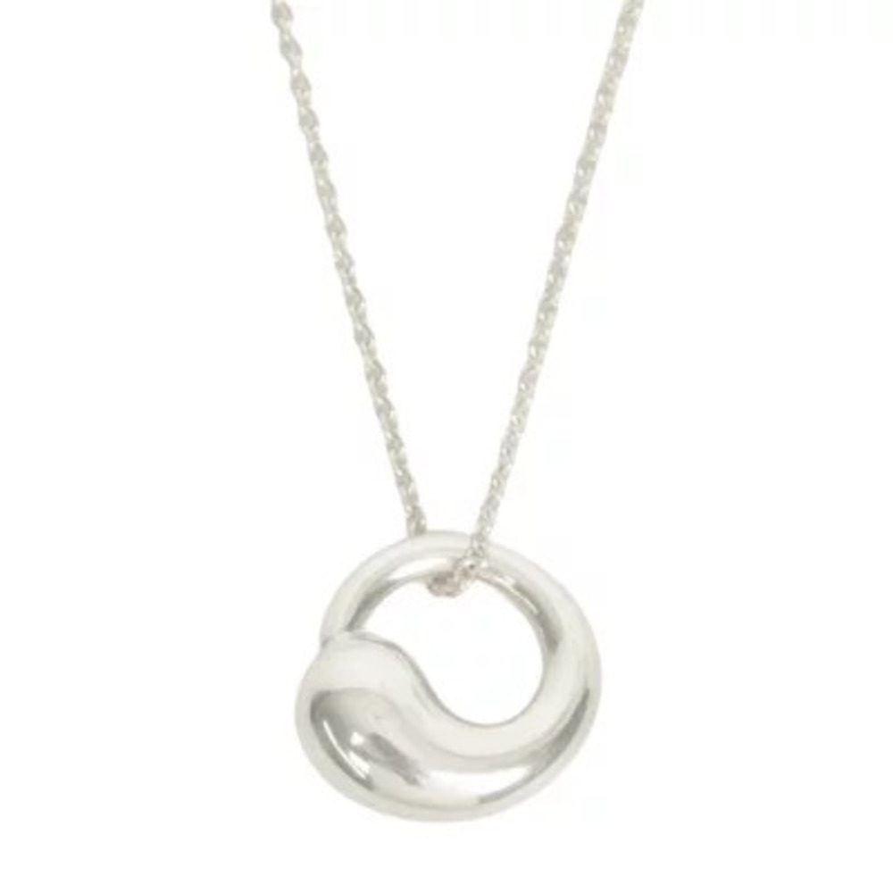 TIFFANY CO Eternal Circle Necklace Silver